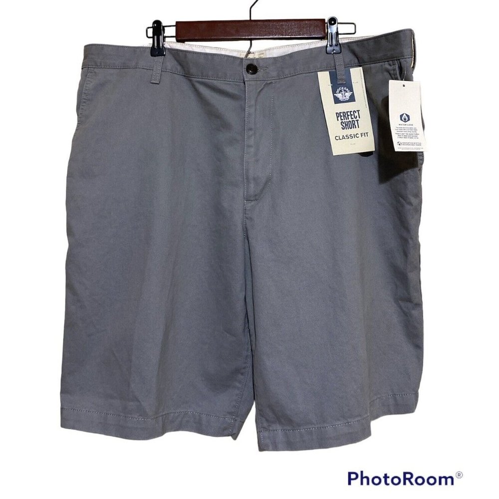 Dockers Perfect Short Men's 40 Gray Classic Fit NWT
